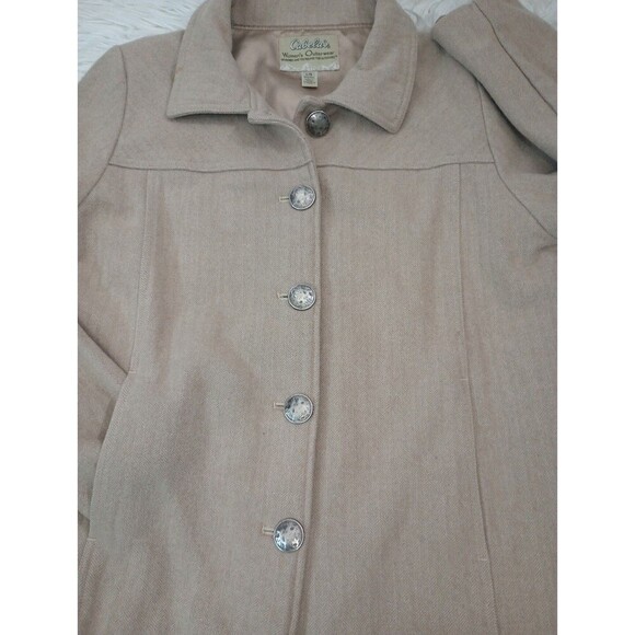 Womens Cabela's Blazer/Jacket Coat wool blend Size L  Brown beige - Picture 16 of 16